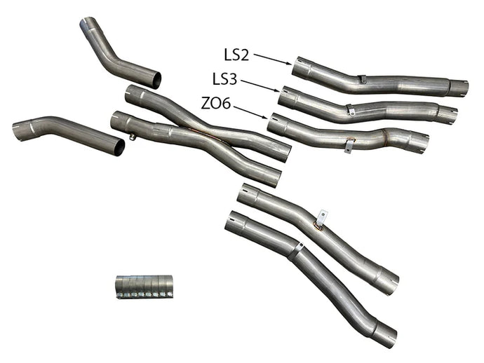 C6 Corvette X-Pipe Kit 2005-13 (LS2, LS3, LS7 ENGINES)