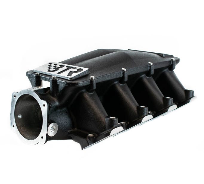 BTR Equalizer 1 Intake Manifold - Cathedral Port - Black Powder Coat